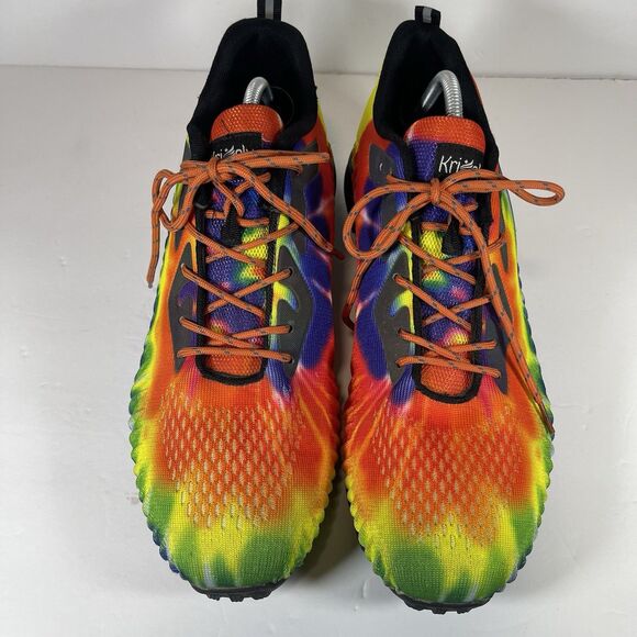 Kricely Trail Shoes Men\'s Size 14 Tie Dye Rainbow Running Walking Sneakers 1903